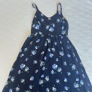 navy floral maxi dress